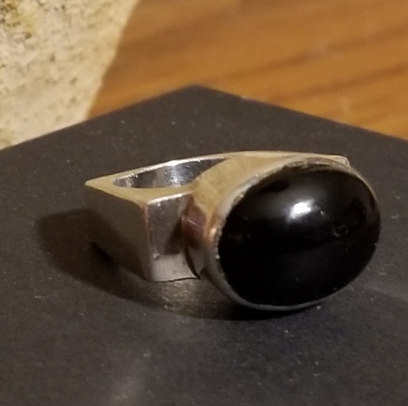 RARE Silpada Sterling Silver  & Black Onyx Ring - Picture 9 of 15